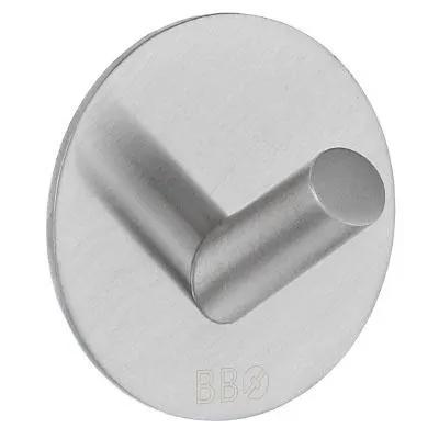 brushed stainless steel single hook