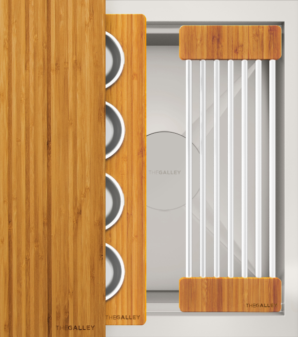 natural golden bamboo barstation