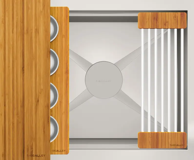 natural golden bamboo barstation