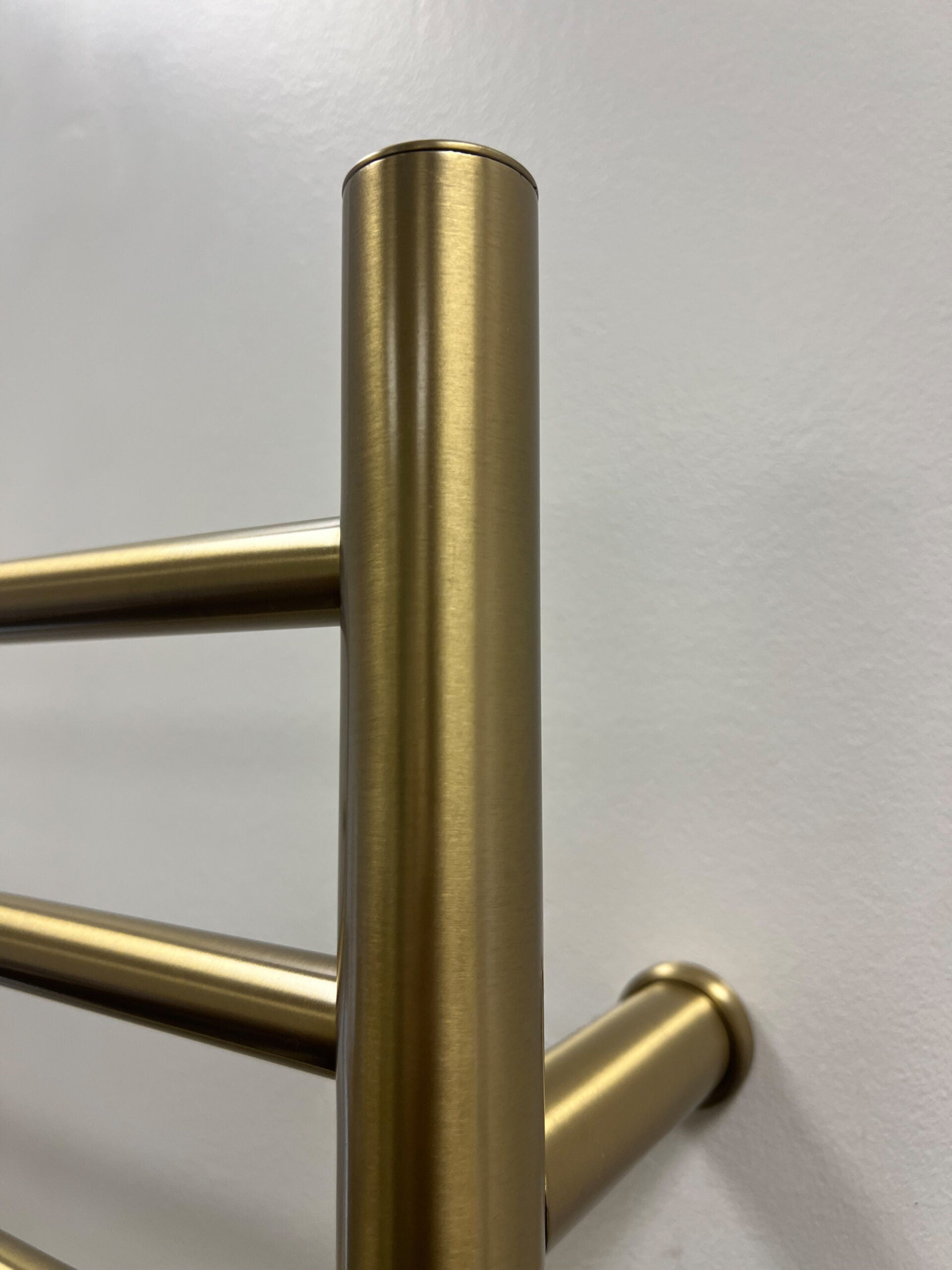 satin brass towel warmers