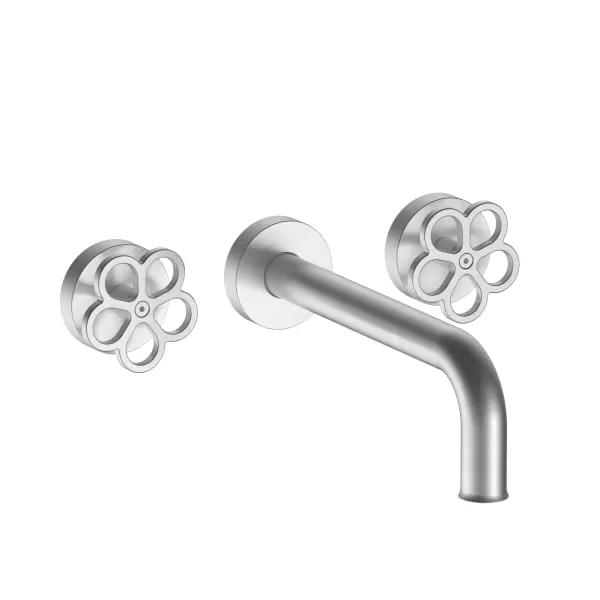 Fantini AW/Pipe Wall Mount Three Hole Washbasin Mixer by Fantini