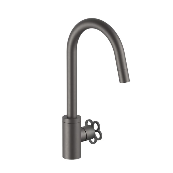 matte gun metal pvd kitchen mixer