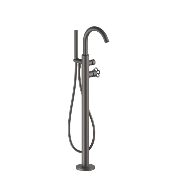 matte gun metal pvd tub filler