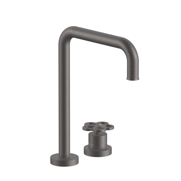 matte gun metal pvd washbasin mixer