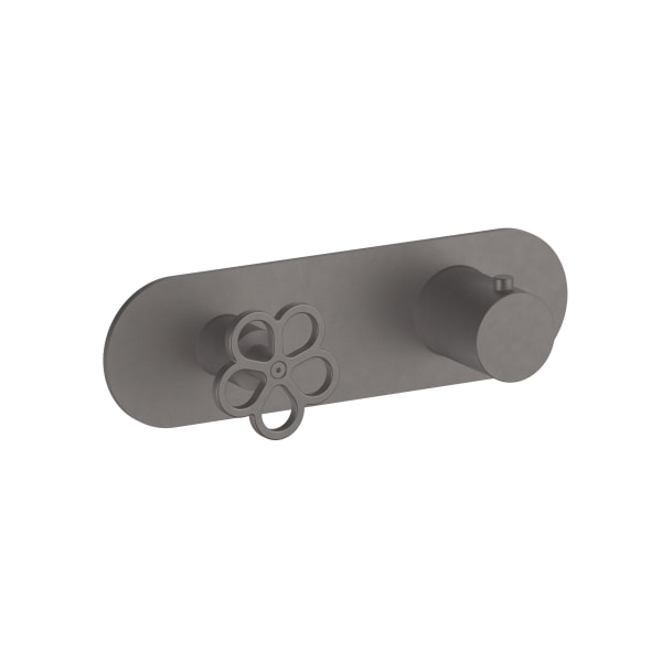 matte gun metal pvd thermostatic mixer