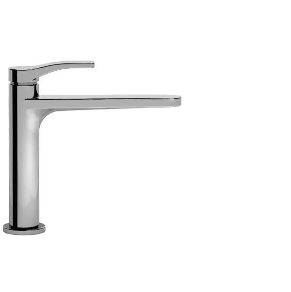 chrome washbasin mixer