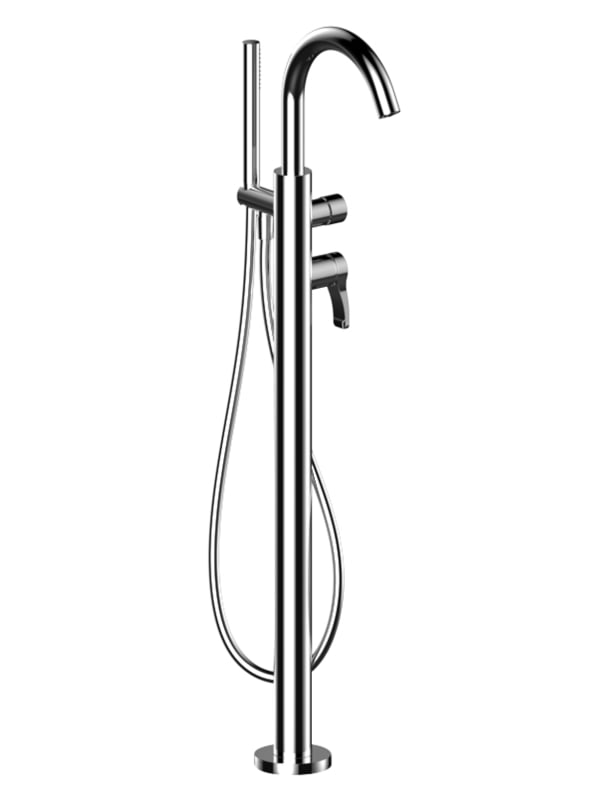 chrome tub filler