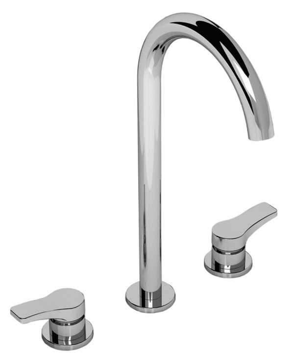 chrome washbasin mixer