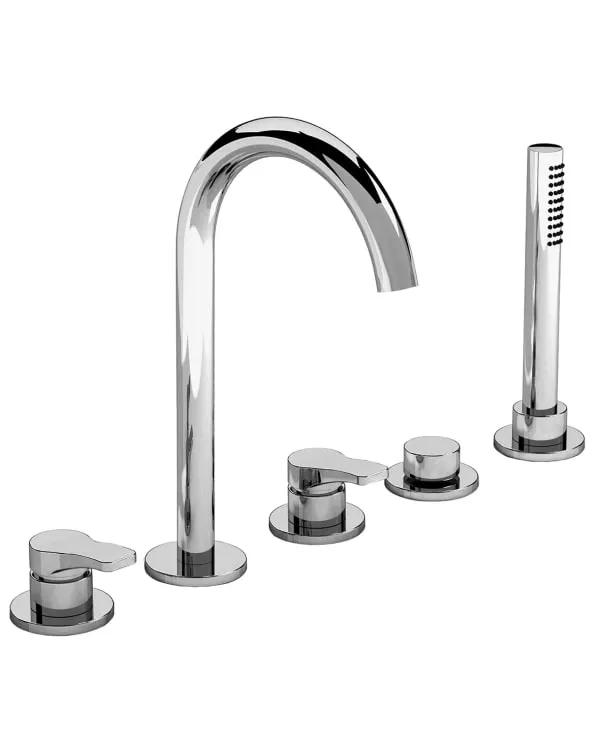 chrome tub set