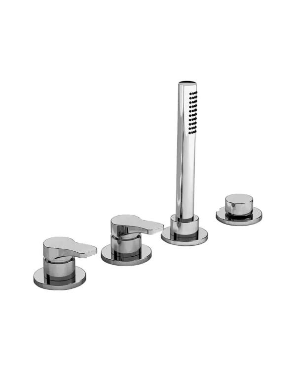 chrome tub set