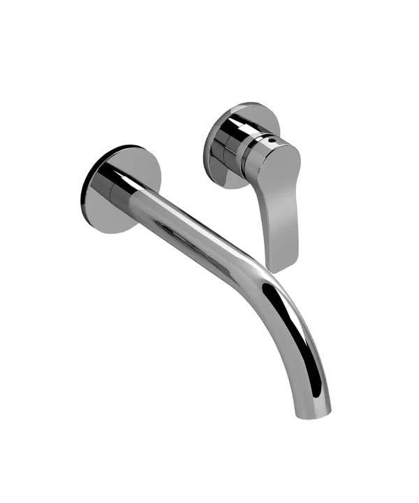 chrome washbasin mixer