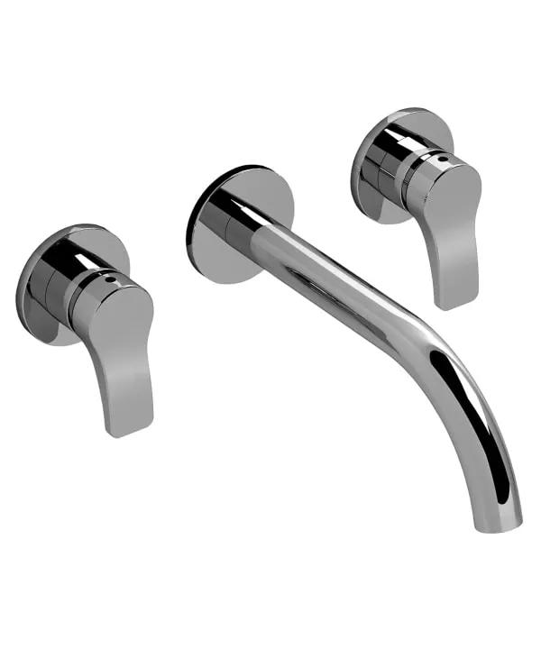chrome washbasin mixer