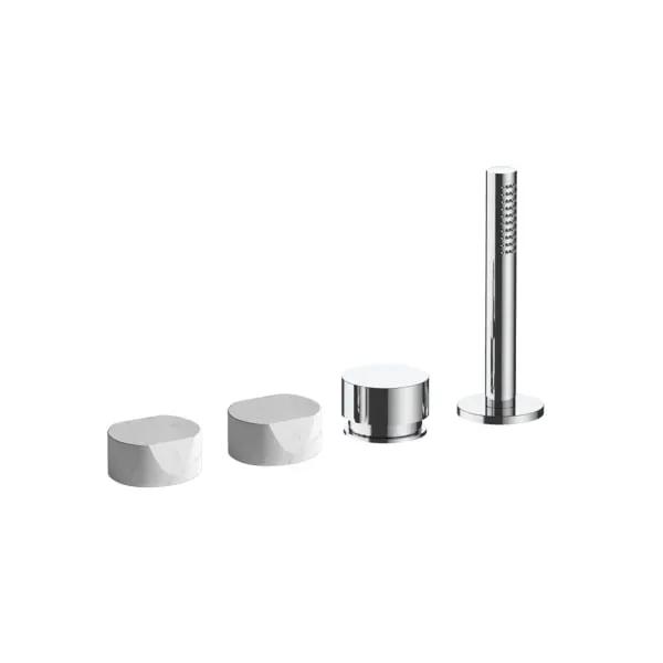chrome tub set