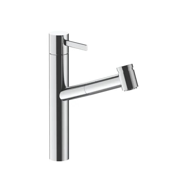 chrome kitchen mixer