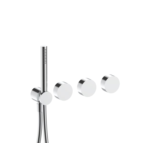 chrome tub filler