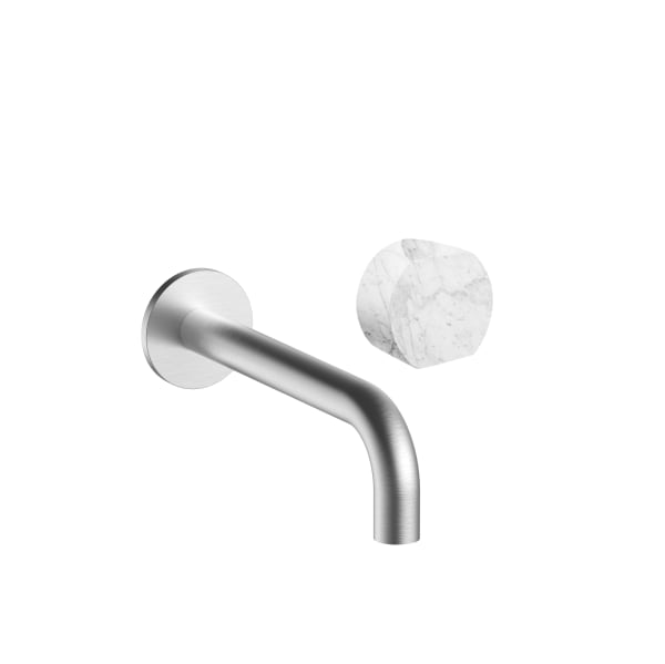 Fantini AF/21 Wall Mount Single Control Washbasin Mixer - Handle in Carrara White Marble