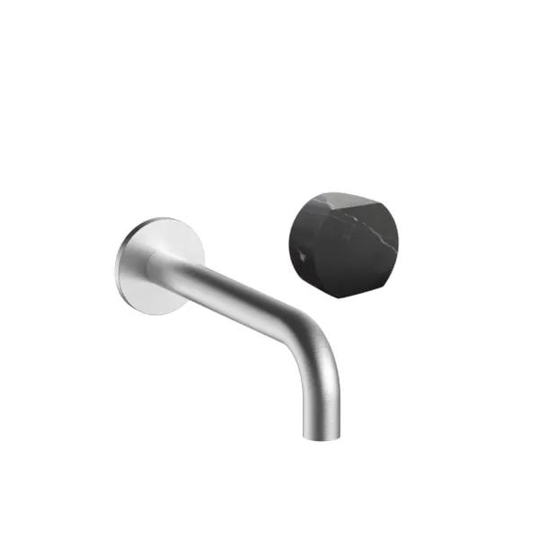 Fantini AF/21 Wall Mount Single Control Washbasin Mixer - Handle in Marquinia Black Marble by Fantini