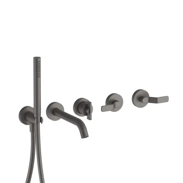 matte gun metal pvd tub filler