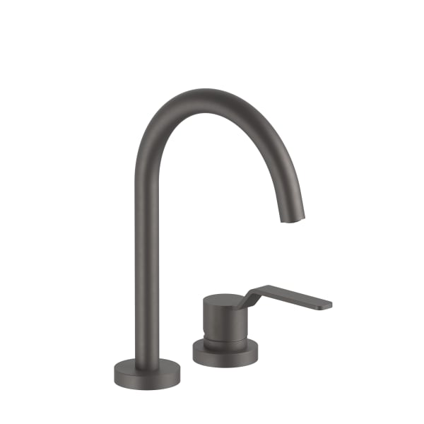 matte gun metal pvd washbasin mixer