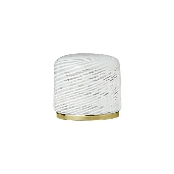 Fantini Venezia By Venini Handle in Murano Glass - White Filigree by Fantini