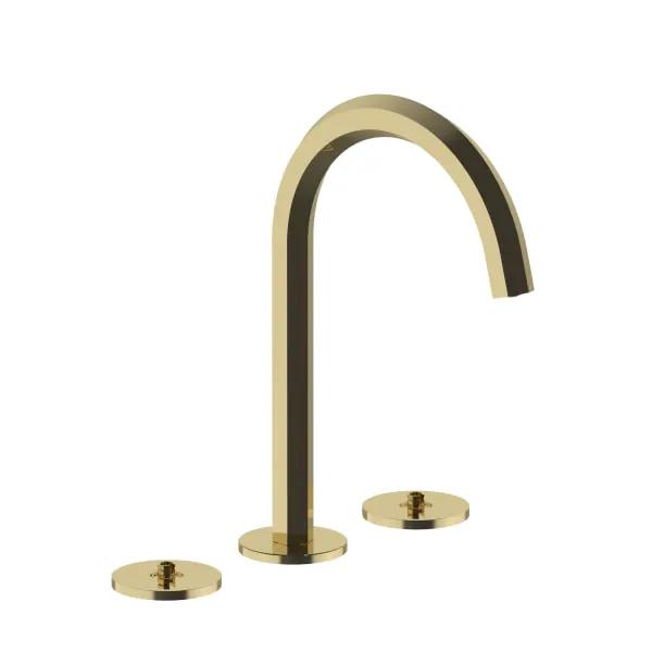 Fantini Venezia Three Hole Washbasin Mixer - Hexagonal Spout by Fantini