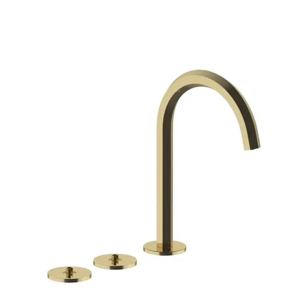 Fantini Venezia Three Hole Washbasin Mixer - Hexagonal Spout by Fantini