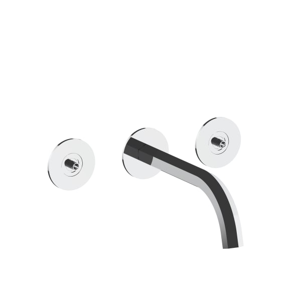 chrome washbasin mixer