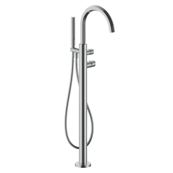 chrome tub filler
