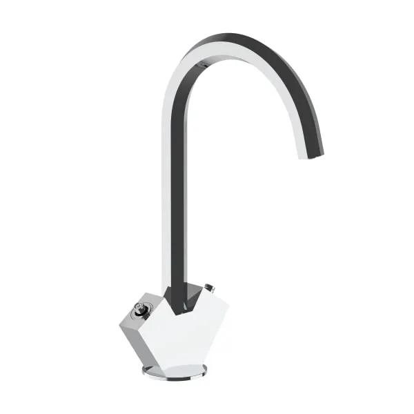 chrome washbasin mixer
