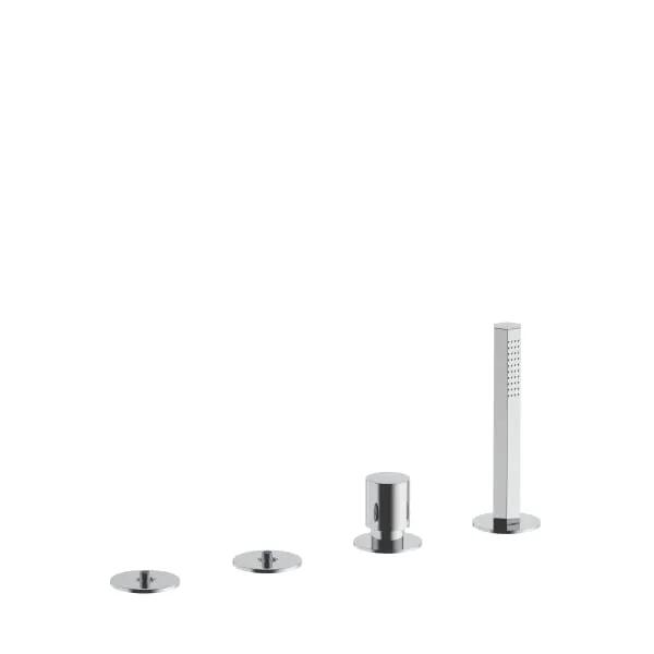 chrome tub set
