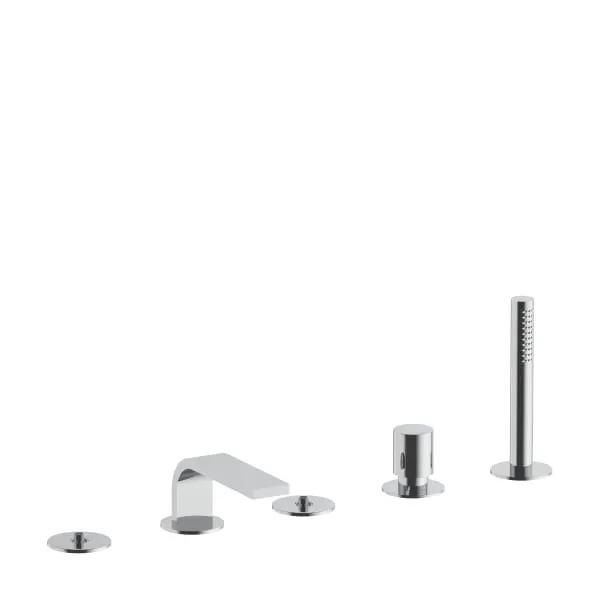 chrome tub set