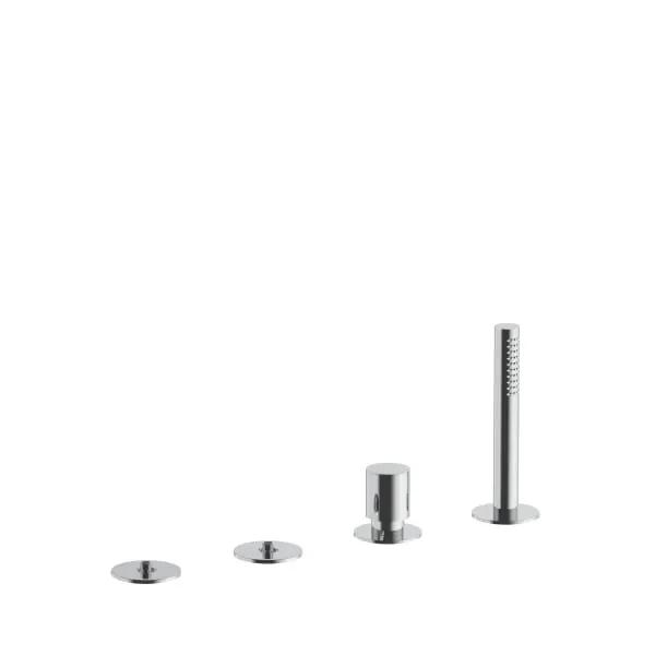 chrome tub set