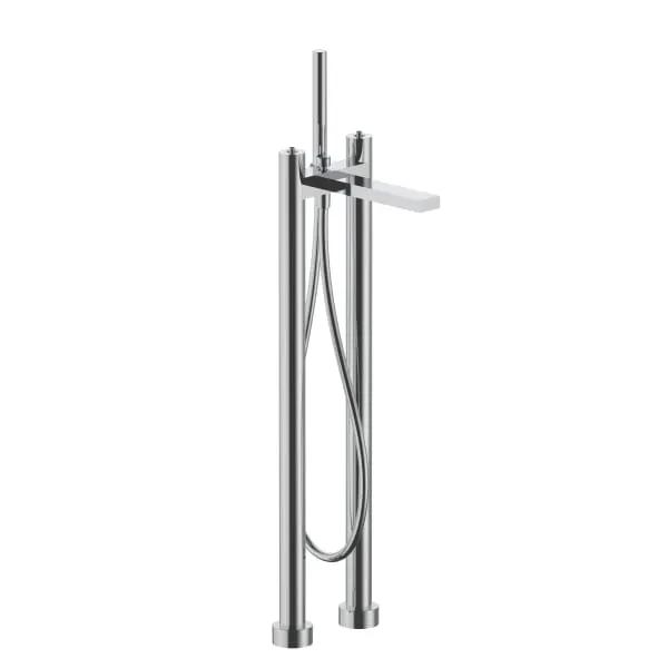 chrome tub filler
