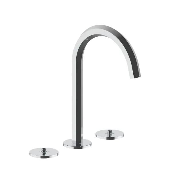chrome washbasin mixer