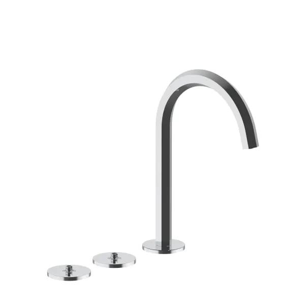 chrome washbasin mixer