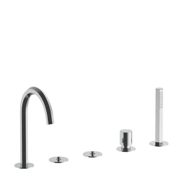 chrome tub set