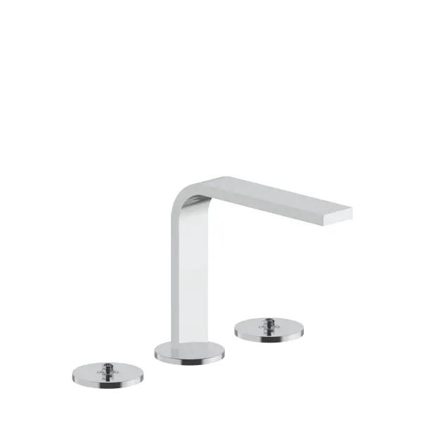 chrome washbasin mixer