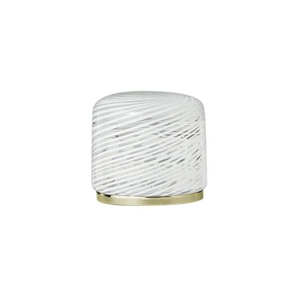 Fantini Venezia By Venini Handle in Murano Glass - White Filigree