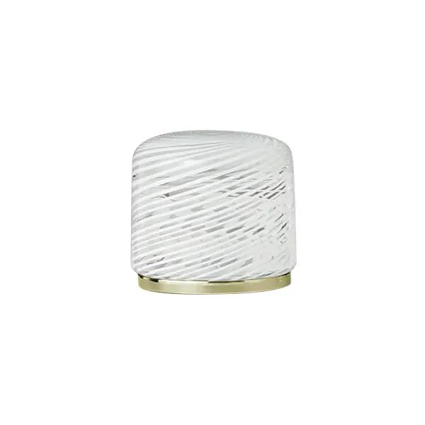 Fantini Venezia By Venini Handle in Murano Glass - White Filigree by Fantini