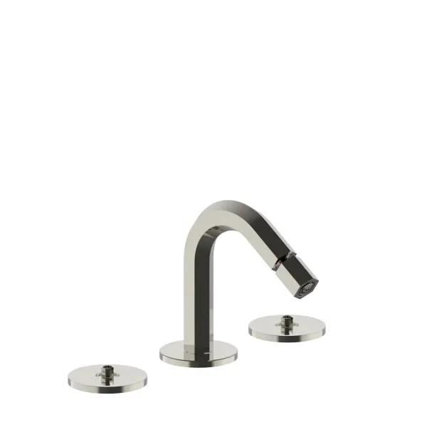 Fantini Venezia Three Hole Bidet Set. Deck Mount Hexagonal Spout by Fantini