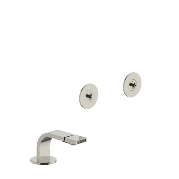 Fantini Venezia Three Hole Bidet Set. Deck Mount Flat Spout by Fantini