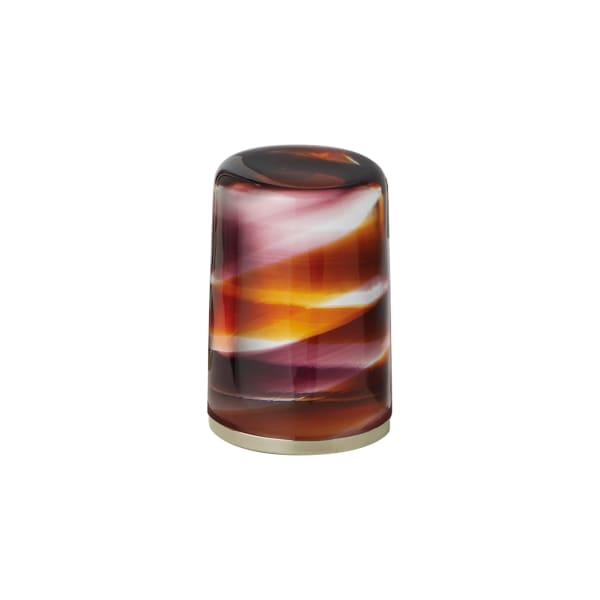 Fantini Venezia By Venini Handle in Murano Glass - Bicolor Amethyst Amber