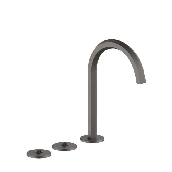Fantini Venezia By Venini Three Hole Washbasin Mixer - Hexagonal Spout by Fantini