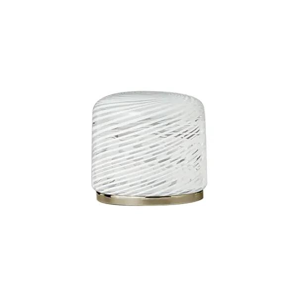 Fantini Venezia By Venini Handle in Murano Glass - White Filigree by Fantini