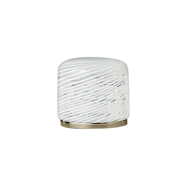 Fantini Venezia By Venini Handle in Murano Glass - White Filigree