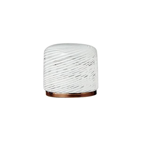 Fantini Venezia By Venini Handle in Murano Glass - White Filigree by Fantini