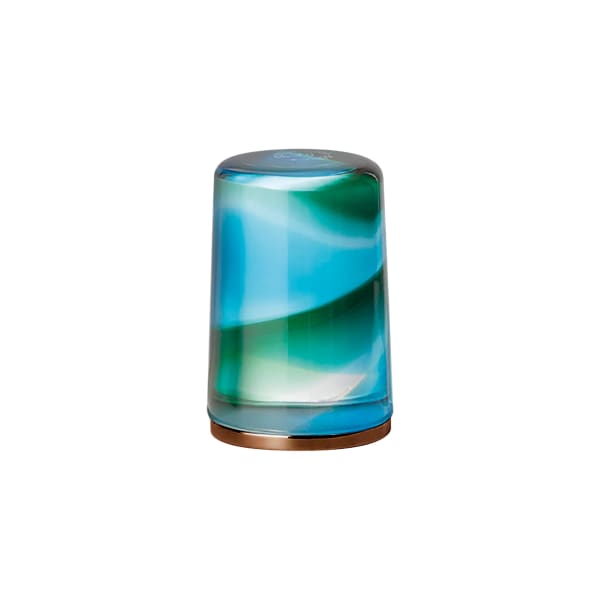 Fantini Venezia By Venini Handle in Murano Glass - Bicolor Aquamarine Green