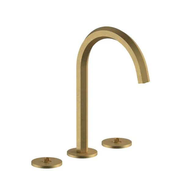 Fantini Venezia Three Hole Washbasin Mixer - Hexagonal Spout by Fantini