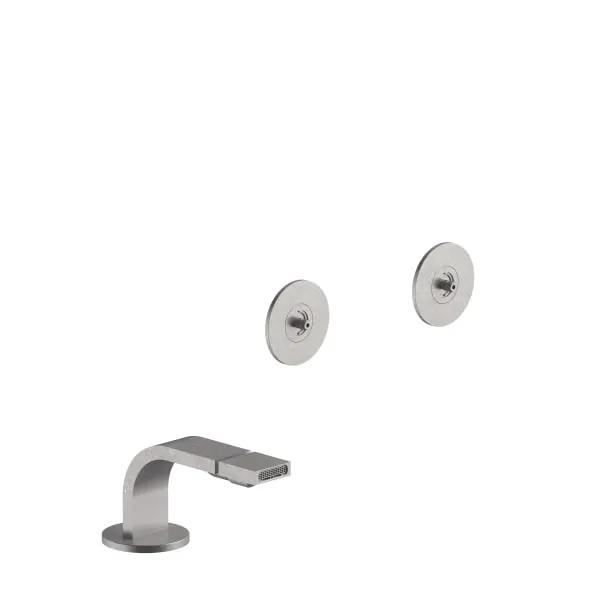 Fantini Venezia Three Hole Bidet Set. Deck Mount Flat Spout by Fantini