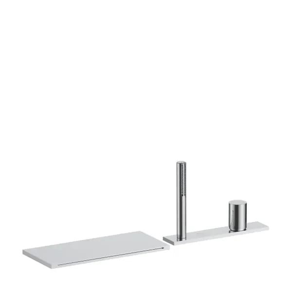 chrome tub set